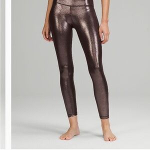 Lululemon Metallic shine high waist Leggings